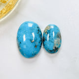 Large Sky Blue Oval Ithaca Peak Turquoise, Set of 2 Background