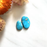 Small Sky Blue Mixed Royston Turquoise, Set of 2 Background