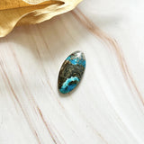 Large Sky Blue Surfboard Ithaca Peak Turquoise Background