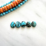 Small Sky Blue Mixed Mixed Turquoise, Set of 5 Background