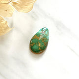 Large Sea Green Teardrop Royston Turquoise Background