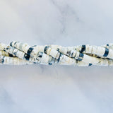 Mixed White Buffalo Dolomite Heishi Beads