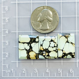 Medium Faint Blue Bar Treasure Mountain Turquoise, Set of 3 Dimensions