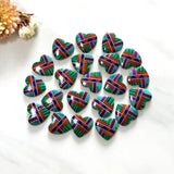 15x15mm Heart Inlay, Set of 2