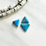 Small Sky Blue Triangle Ithaca Peak Turquoise, Set of 3 Background