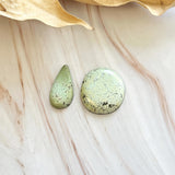 Large Light Yellow Mixed Treasure Mountain Turquoise, Set of 2 Background