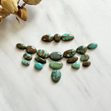 Small Mixed Mixed Tyrone Turquoise, Set of 20 Background
