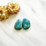 Medium Sky Blue Mixed Royston Turquoise, Set of 2 Background