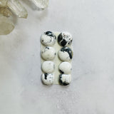 Small White Round White Buffalo Dolomite, Set of 8 Background