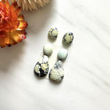 Small Light Yellow Mixed Crescent Lake Variscite, Set of 6 Background
