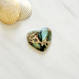 Large Bamboo Green Heart Bamboo Mountain Turquoise Background