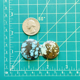 Large Mixed Round Mixed Turquoise, Set of 2 Dimensions