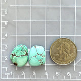 Medium Sky Blue Freeform Treasure Mountain Turquoise, Set of 2 Dimensions