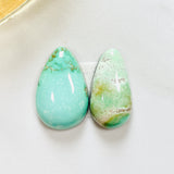 Medium Mint Green Teardrop Carico Lake Turquoise, Set of 2 Background