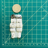 Small White Mixed White Buffalo Dolomite, Set of 10 Dimensions