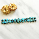 Small Sky Blue Mixed Lone Mountain Turquoise, Set of 21 Background