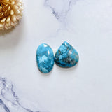 Large Sky Blue Mixed Ithaca Peak Turquoise, Set of 2 Background