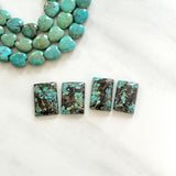 Large Sky Blue Bar Wild Horse Turquoise, Set of 4 Background