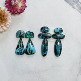 Large Ocean Blue Mixed Yungai Turquoise, Set of 10 Background