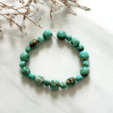 Sea Green Fox Turquoise Nugget Beads Background
