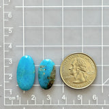 Medium Sky Blue Orange Ithaca Peak Turquoise, Set of 2 Dimensions