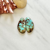 Large Sky Blue Freeform Number 8 Turquoise, Set of 2 Background