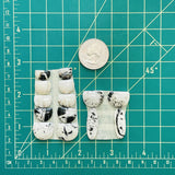 Medium White Mixed White Buffalo Dolomite, Set of 14 Dimensions