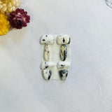 Medium White Mixed White Buffalo Dolomite, Set of 8 Background