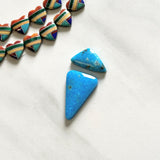 Medium Ocean Blue Mixed Ithaca Peak Turquoise, Set of 2 Background