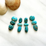 Small Sky Blue Mixed Number 8 Turquoise, Set of 15 Background