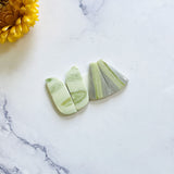 Large Mint Green Mixed Green Serpentine Serpentine, Set of 4 Background