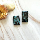 Large Sky Blue Bar Blue Moon Turquoise, Set of 2 Background