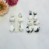 Small White Mixed White Buffalo Dolomite, Set of 14 Background