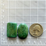 Medium Deep Green Mixed Yungai Turquoise, Set of 2 Dimensions