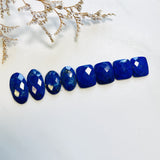 Small Deep Blue Mixed Lapis Lazuli, Set of 8 Background