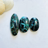 Medium Ocean Blue Mixed Yungai Turquoise, Set of 3 Background
