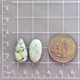 Medium Faint Blue Mixed Sand Hill Turquoise, Set of 2 Dimensions