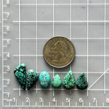 Small Sky Blue Mixed Yungai Turquoise, Set of 6 Dimensions