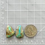 Large Sky Blue Mixed Royston Turquoise, Set of 2 Dimensions
