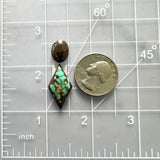 Small Mixed Mixed Namtso Lake Turquoise, Set of 2 Dimensions