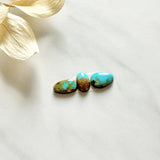 Small Sky Blue Freeform Royston Turquoise, Set of 3 Background