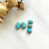 Small Sky Blue Mixed Number 8 Turquoise, Set of 5 Background