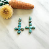 Small Sky Blue Mixed Number 8 Turquoise, Set of 14 Background