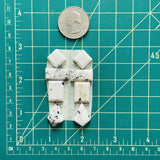 Medium White Mixed White Buffalo Dolomite, Set of 8 Dimensions
