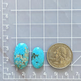 Medium Sky Blue Oval Ithaca Peak Turquoise, Set of 3 Dimensions