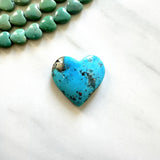 Large Sky Blue Heart Ithaca Peak Turquoise Background
