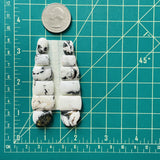 Small White Mixed White Buffalo Dolomite, Set of 12 Dimensions