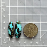 Large Sky Blue Surfboard Blue Moon Turquoise, Set of 2 Dimensions