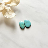 Small Sky Blue Freeform Pilot Mountain Turquoise, Set of 2 Background