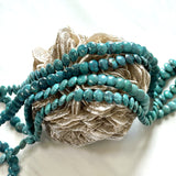 Ocean Blue Yungai Turquoise Puffy Coin Beads